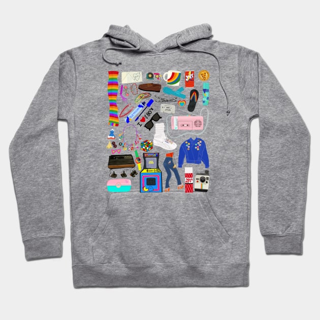 80’s Flashback Hoodie by jenblove